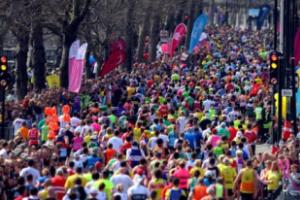 London Marathon masses