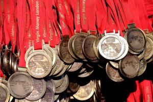 London Marathon medals 2014