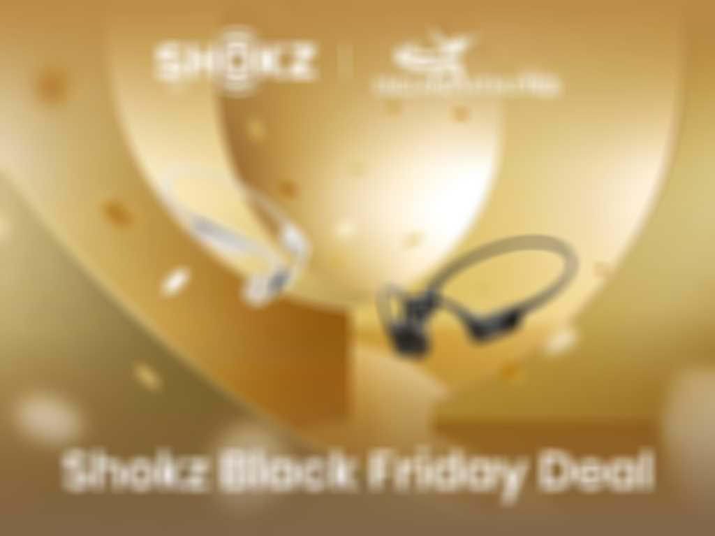 Shokz Black Friday Deal blurred out