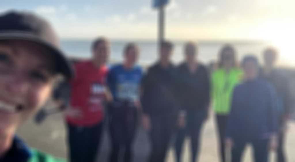 Blister Sisters Beach Run blurred out
